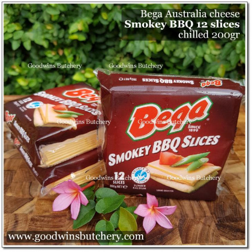 Cheese Australia BEGA 12 SLICES SMOKEY BBQ chilled 200g